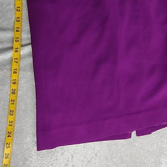 Jones New York 2 pc Jacket and Skirt In Purple with Black Lapels. Size 10 - Picture 9 of 11